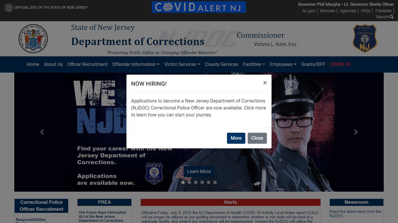 New Jersey Department of Corrections | Official Website